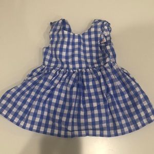 Cat and Jack Blue and White Checkered Dress